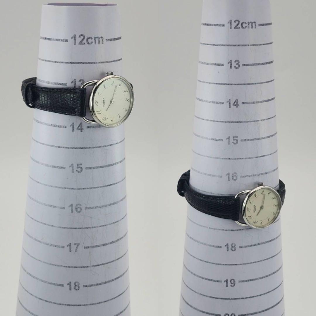 エルメス　アルソー　シルバー　ホワイト文字盤　レディース　クォーツ　腕時計