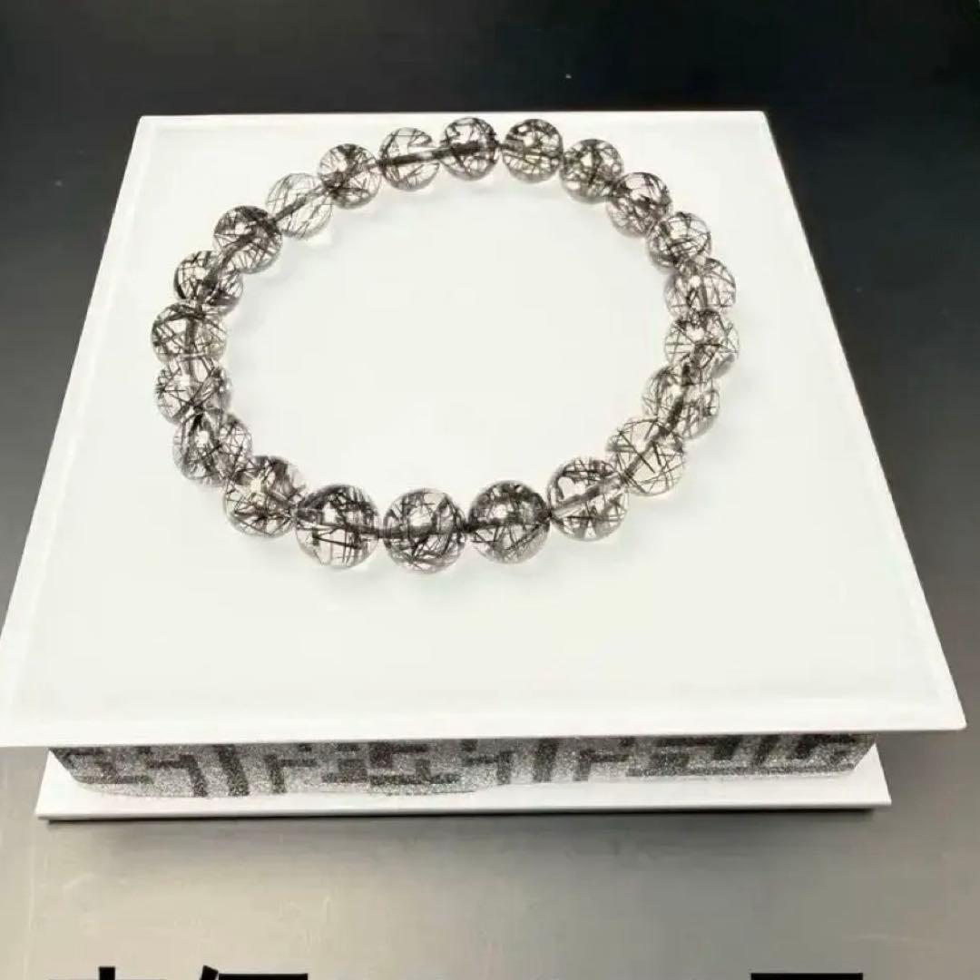 ブラックルチルクォーツ ブレスレット⭐︎【極上品】天然