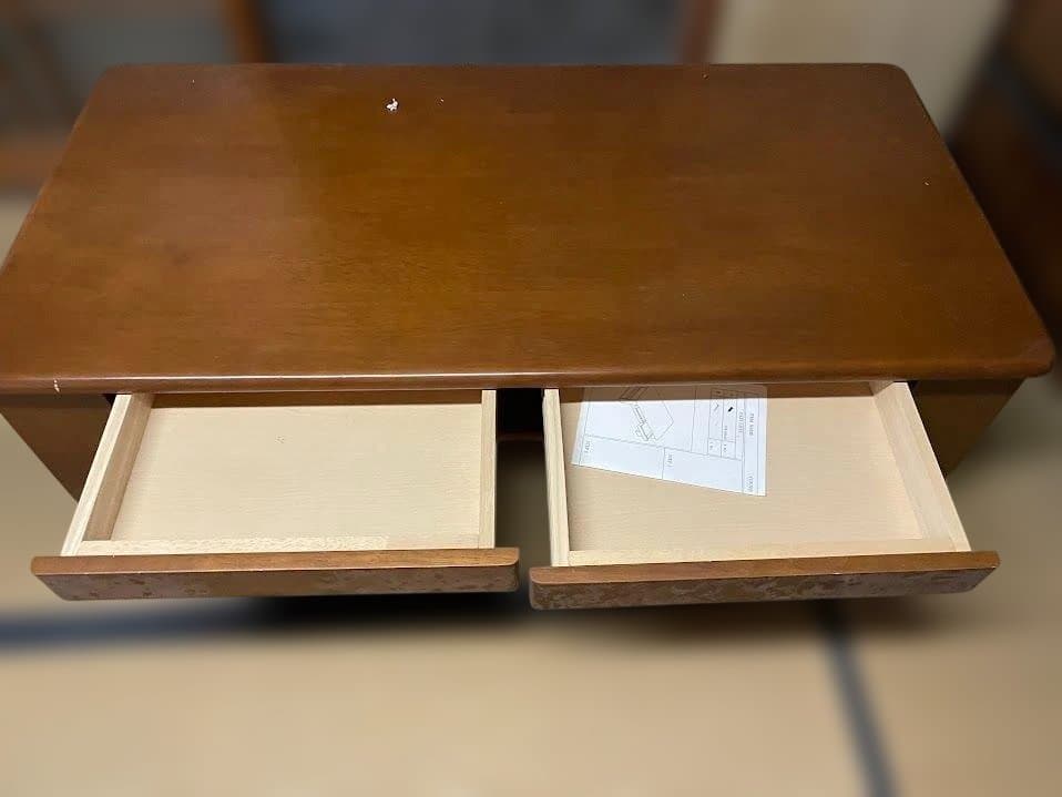 【ソファで食事・作業に最適】高さ63cm 収納付センターテーブル ALEX-2