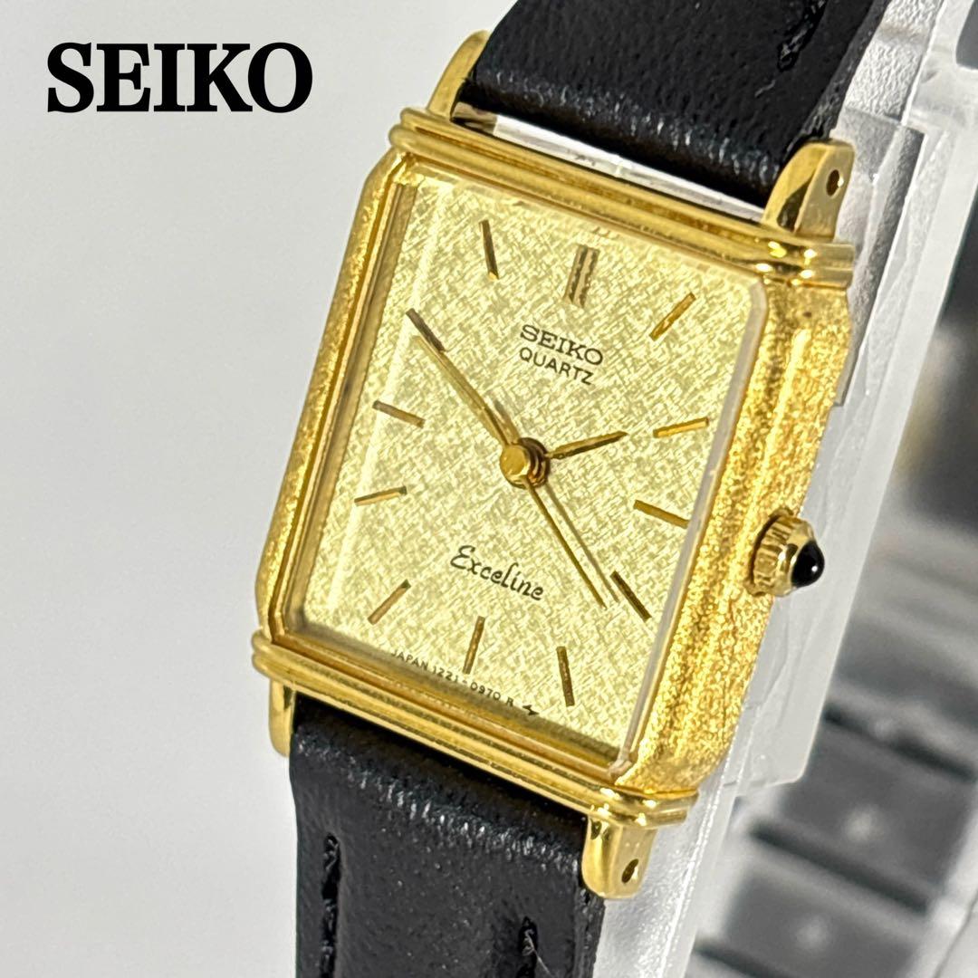 【新品電池 ベルト】SEIKO レディース時計 エクセリーヌ レクタンギュラー.
