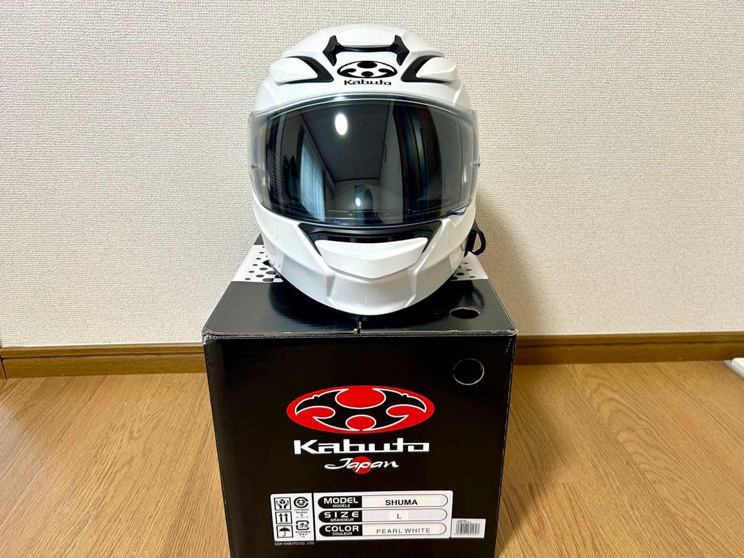 OGK KABUTOカブト SHUMA シューマ パールホワイト Lサイズ