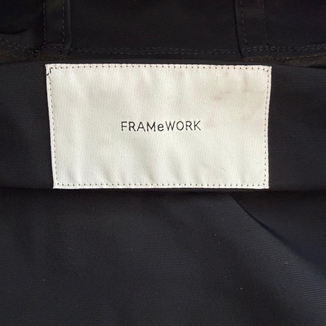 フレームワーク 撥水フーディーコート ネイビー