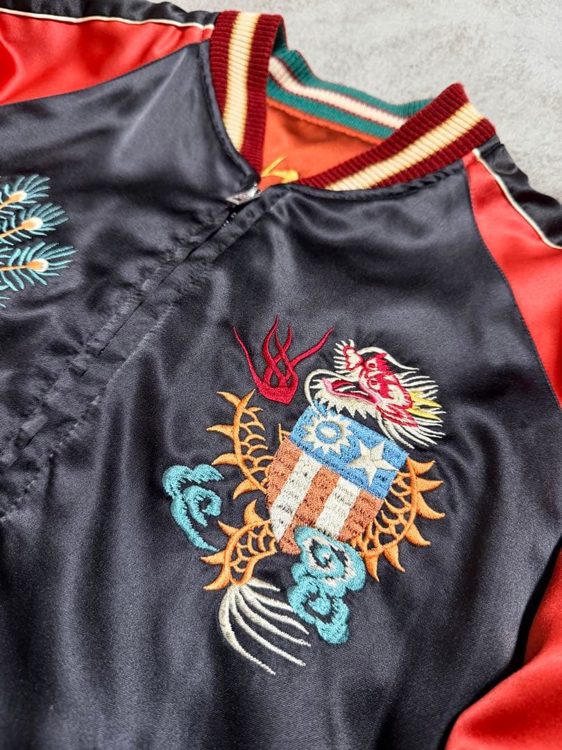 ２面用 テーラー東洋 USS 龍鷲 日本限定 スカジャン unisex サテン