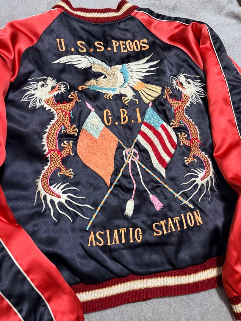 ２面用 テーラー東洋 USS 龍鷲 日本限定 スカジャン unisex サテン