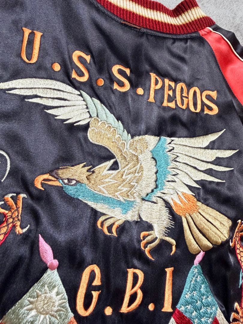 ２面用 テーラー東洋 USS 龍鷲 日本限定 スカジャン unisex サテン