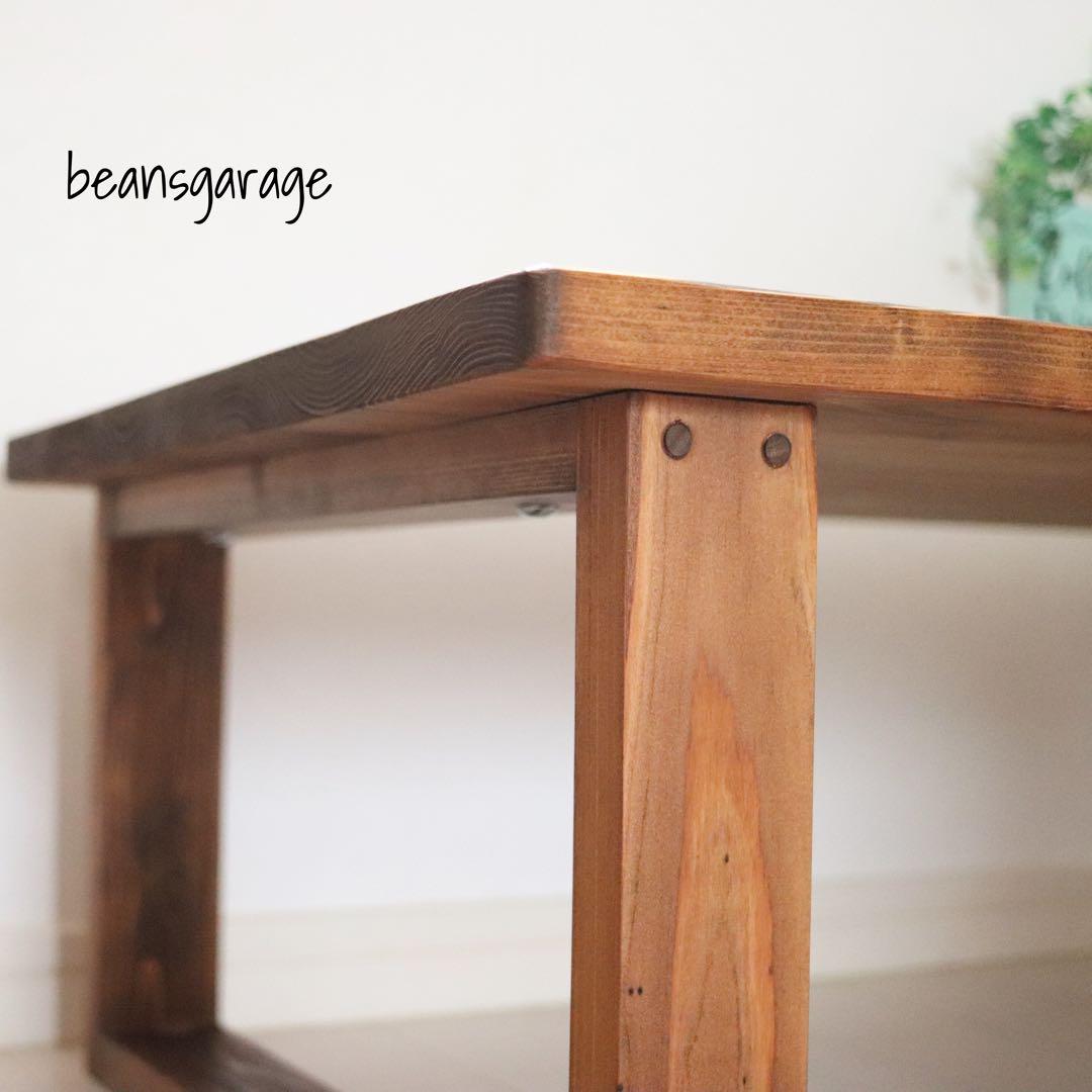 天然木 無垢ローテーブル 90×45cm 作業テーブル コーヒーテーブル 勉強机