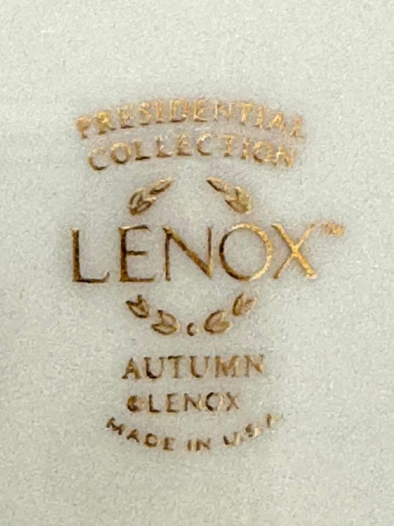 Lenox Autumn USA 金縁 ディナープレート6枚 美品