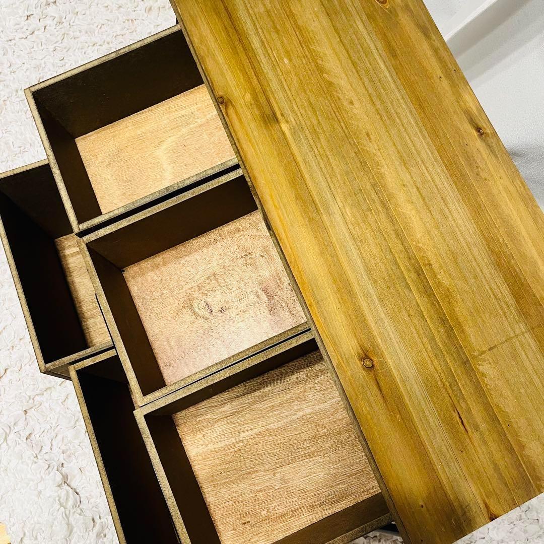 【美品】salut! サリュ アイアンウッド 5ドロワーマルチラック　おしゃれ