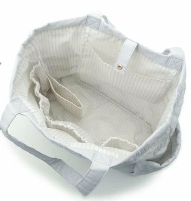 【即購入OK新品タグ付】ジェラートピケマザーズバッグ パパ共有可能のブルー