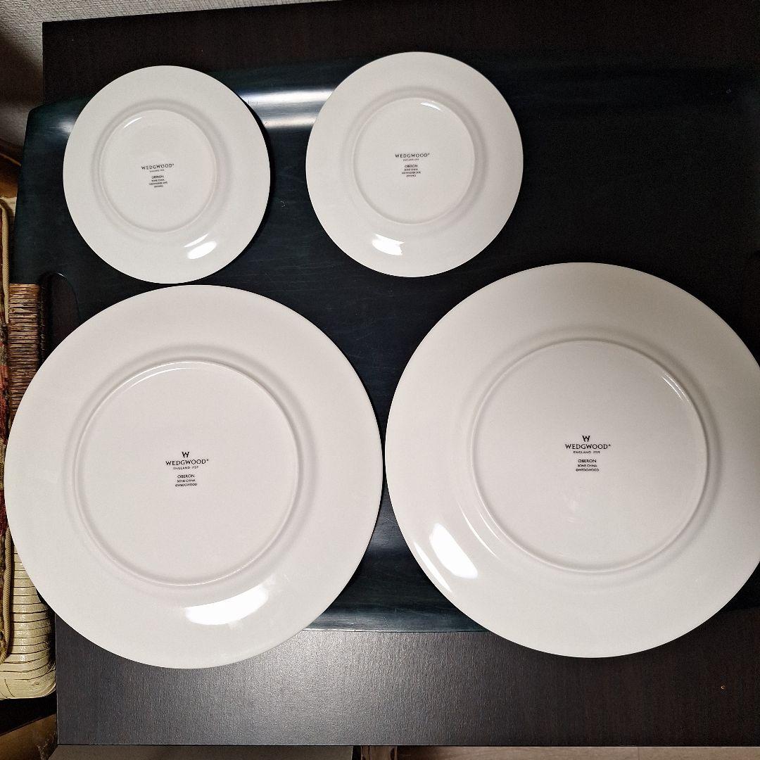 ウェッジウッド　オベロンディナー皿27cm&パン皿15.5cm 4枚セット