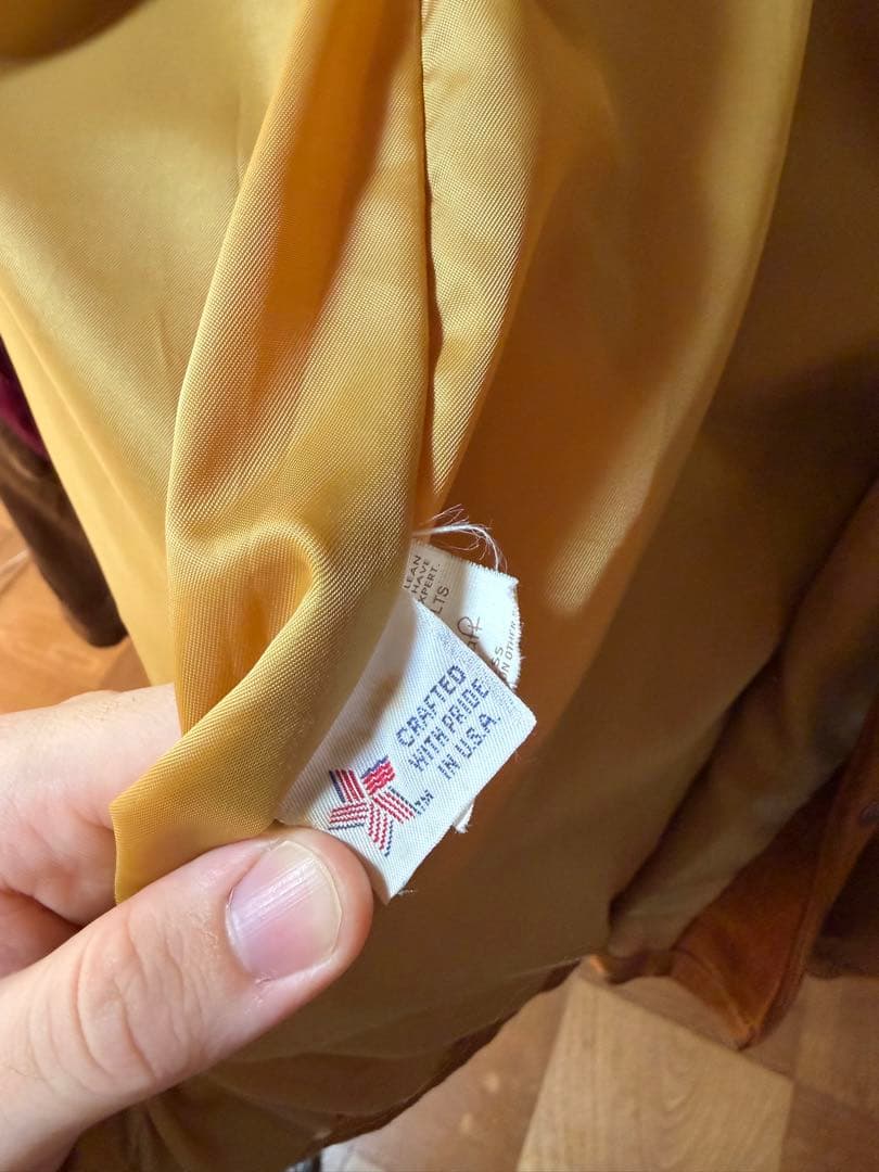 【90sビンテージ】Schottスエードレザージャケット42 (XL相当)