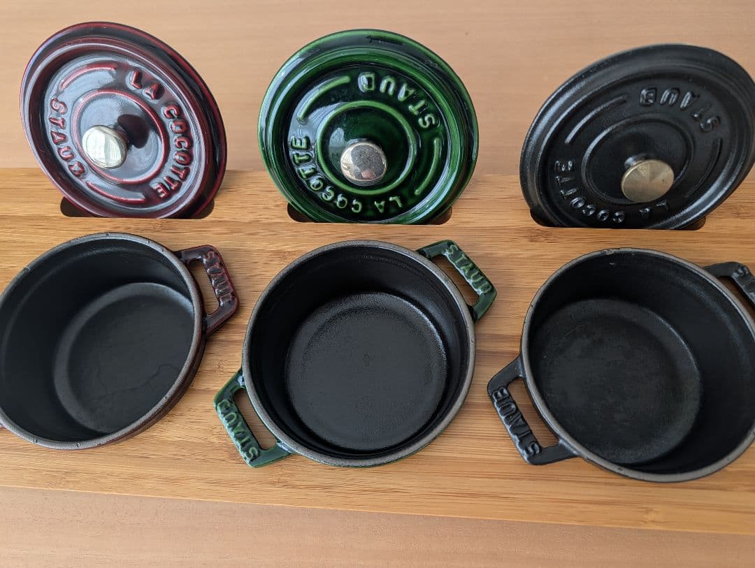 STAUB ピコココット10cm 3個(スタンド付)