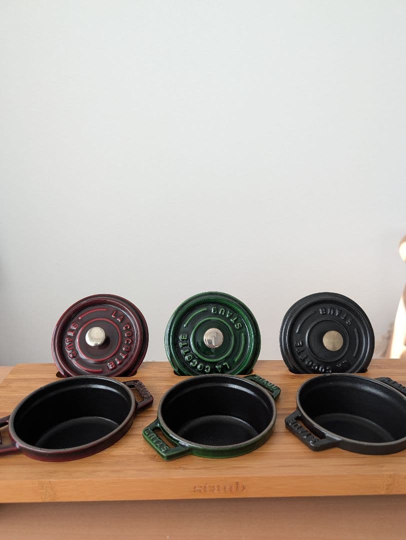 STAUB ピコココット10cm 3個(スタンド付)