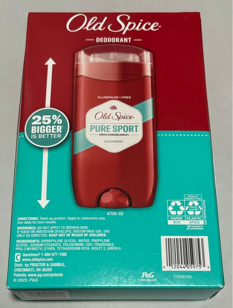 Old Spice オールドスパイス ピュアスポーツ 85ｇ デオドラント✖️２０