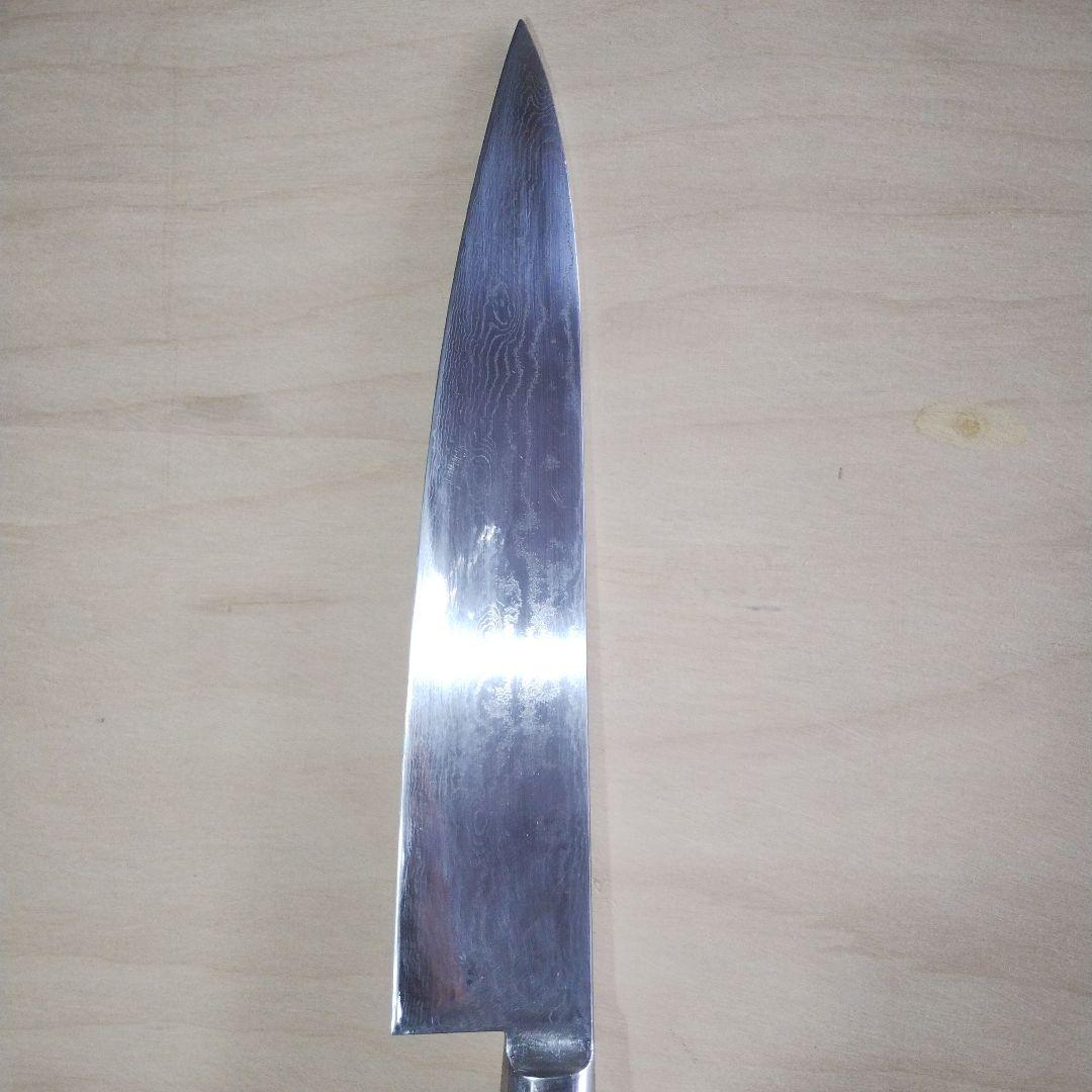 合羽橋かまた　ダマスカス鋼　牛刀　全長400mm