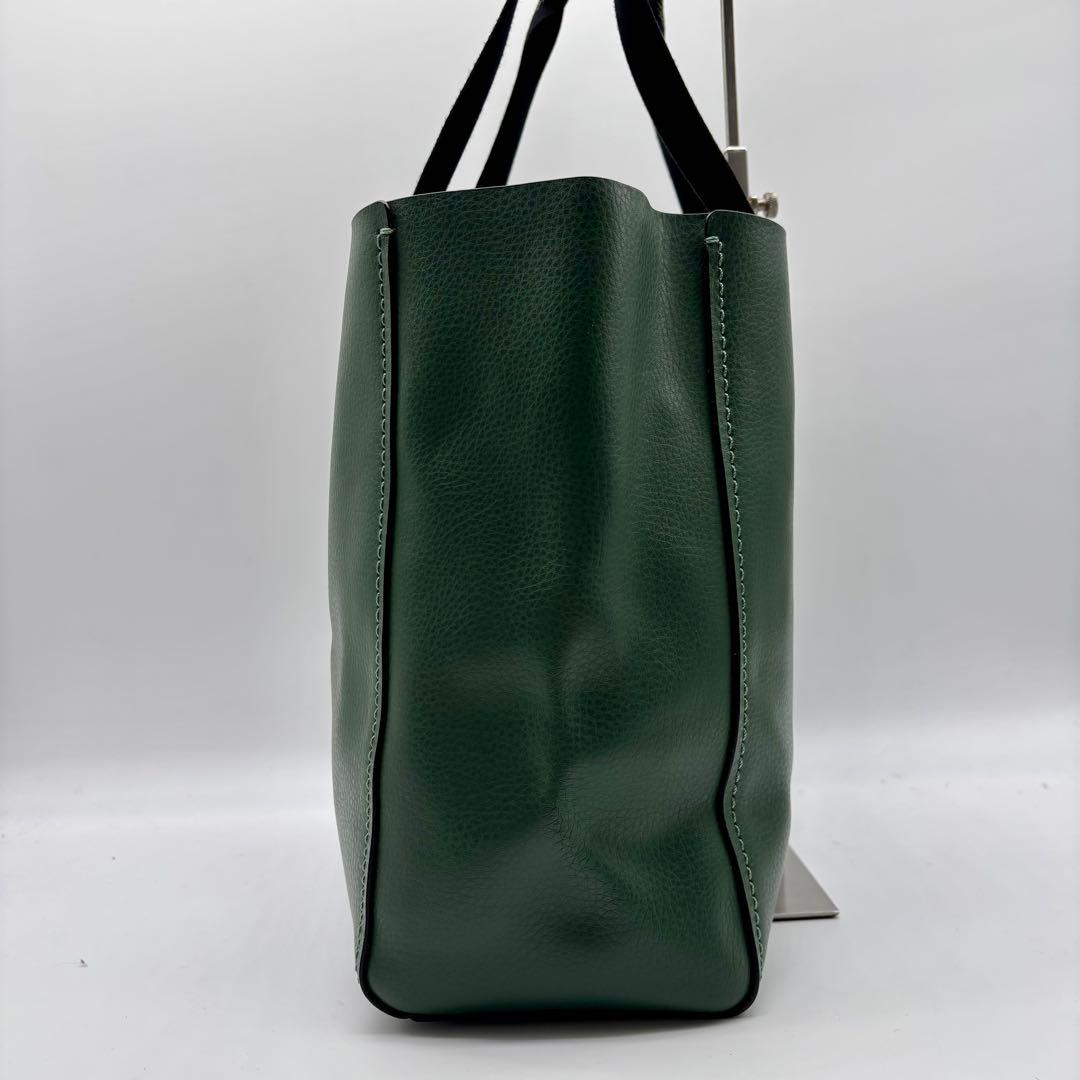 極美品✨COACH コーチ ダービー トートバッグ　レザー 大容量 グリーン