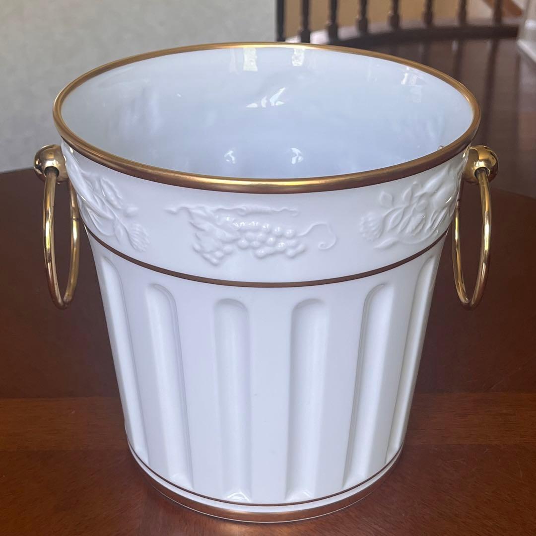 【希少品】大倉陶園★ゴールドライン★レリーフ　ワインクーラー