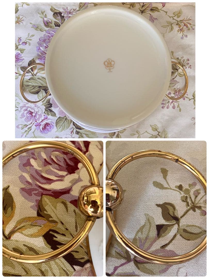 【希少品】大倉陶園★ゴールドライン★レリーフ　ワインクーラー