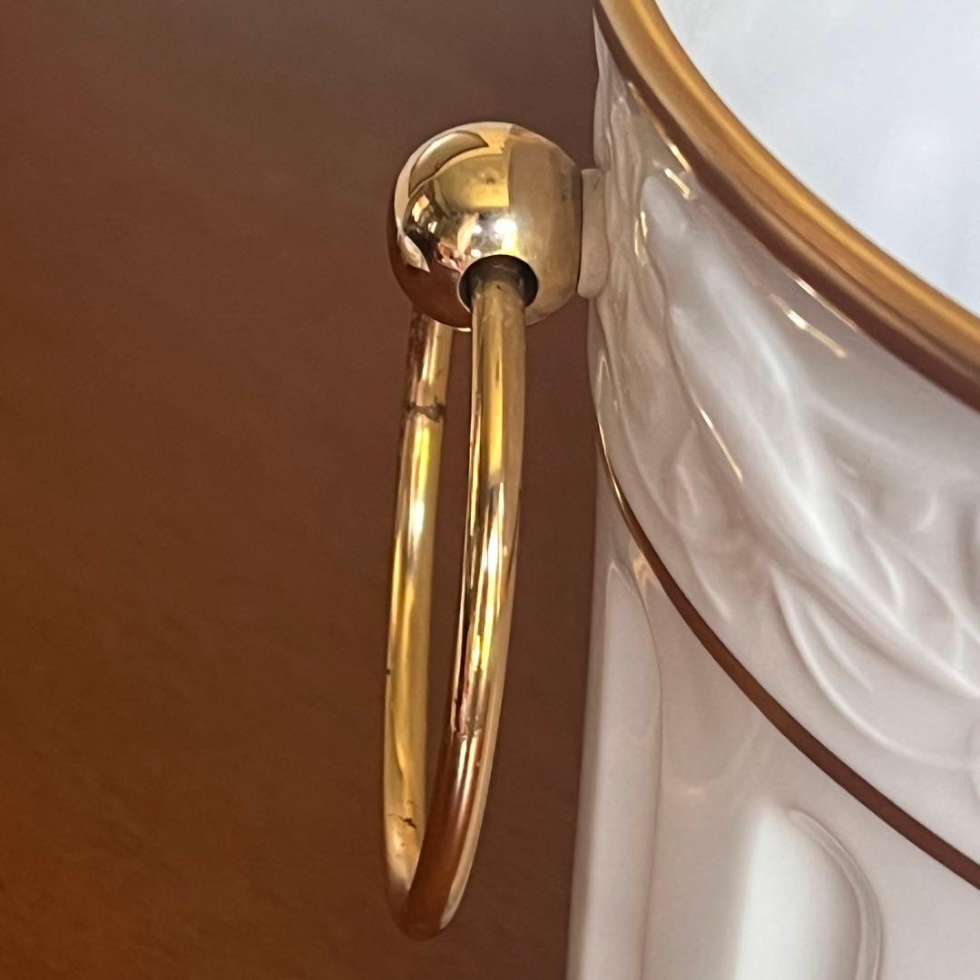 【希少品】大倉陶園★ゴールドライン★レリーフ　ワインクーラー