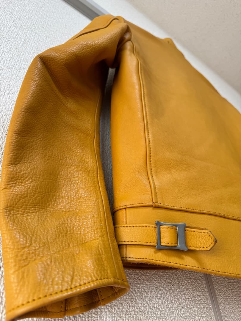 ガ*ク様 ADDICT CLOTHES　AD-01　36　牛革　yellow