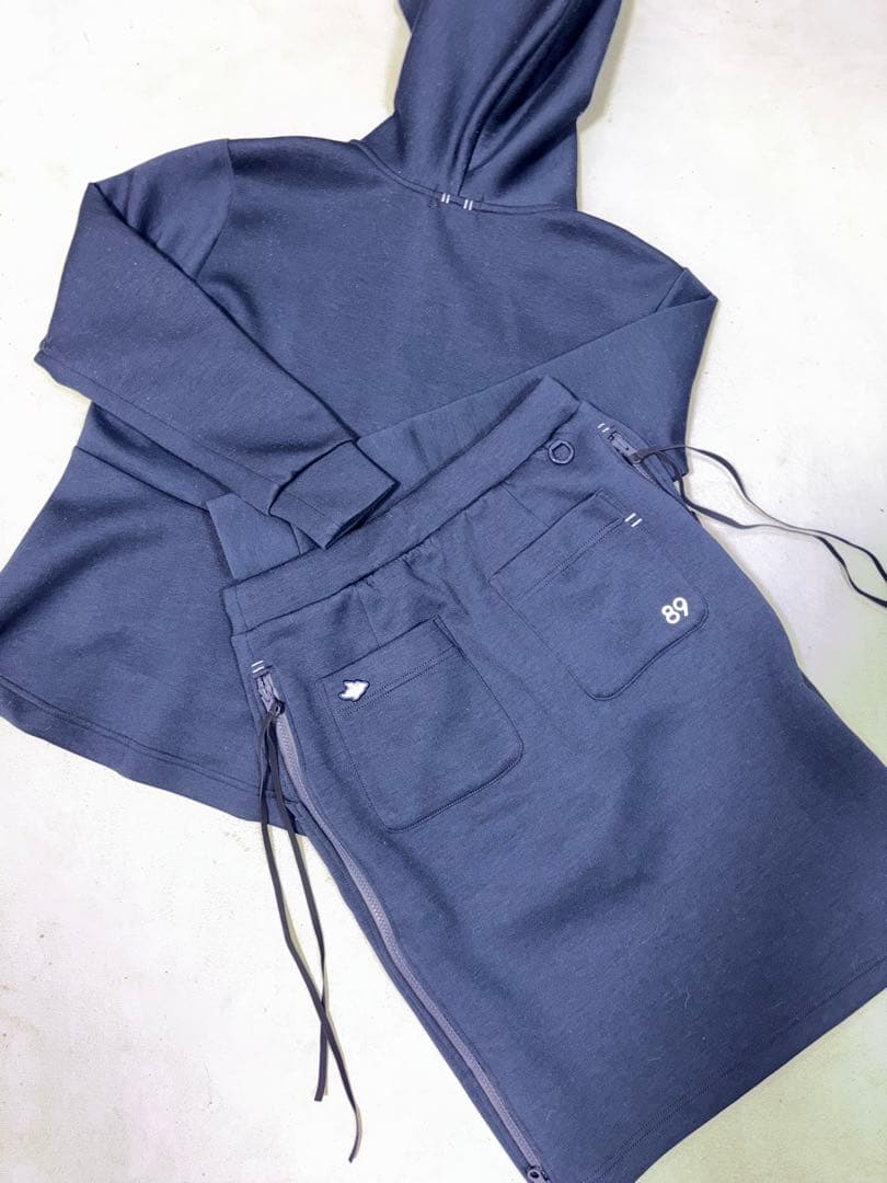 （美品）パーリーゲイツ 、高機能スウェット素材、セットアップ、サイズ0