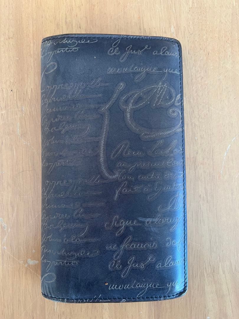 Berluti ブラックレザー 長財布