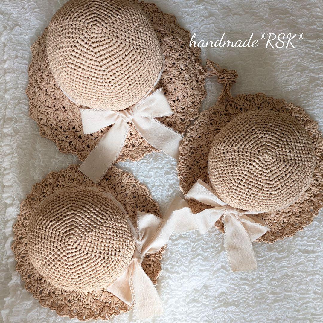 ta×ka‪ ¨̮様オーダーページ　レースの麦わら帽子　ハンドメイド