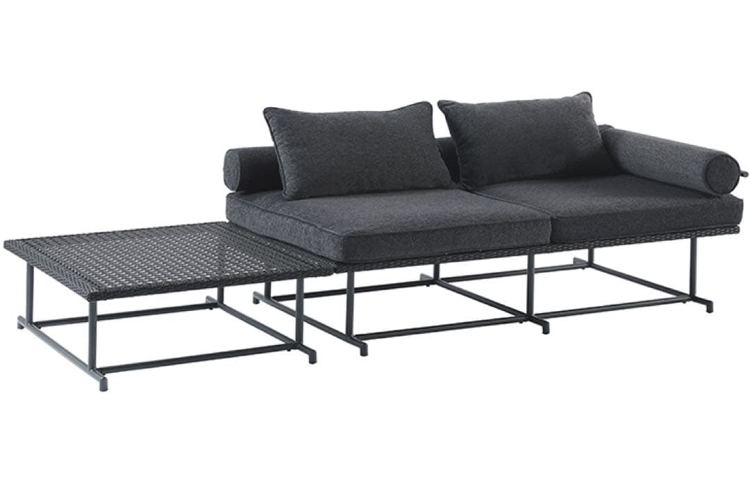 パティオプティPATIO PETITE)MA-ソファ・ダブル・サイドテーブル付き