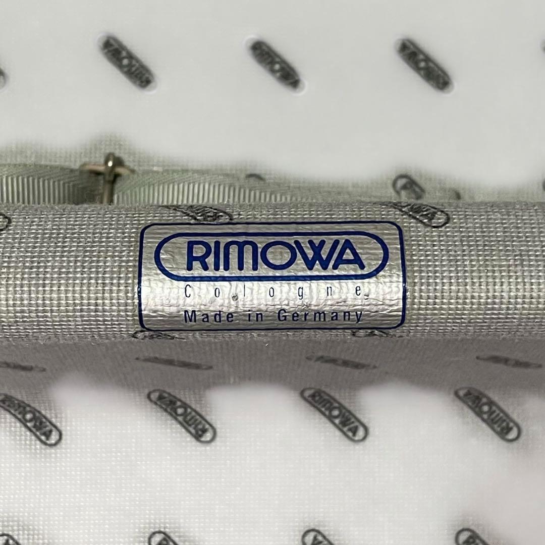 リモワ キャリーバッグ スーツケース トラベル 2輪 青ロゴ 大容量 シルバー