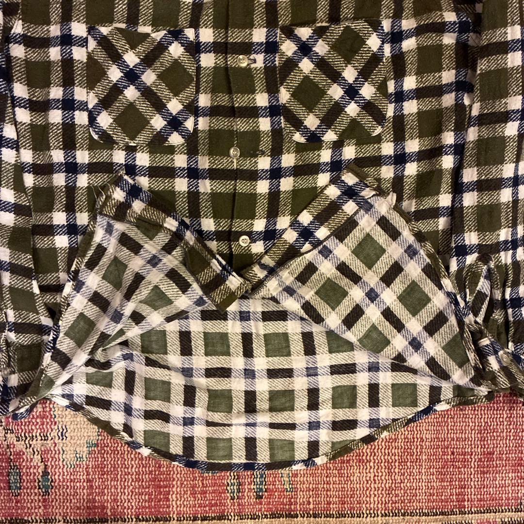 60s brent ブレント　ネルシャツ　プリント　ヘビネル　マチネル　usa