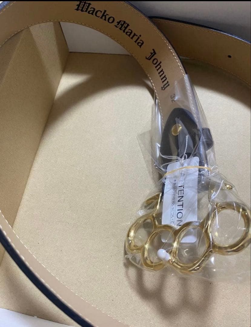 WACKO MARIA Johnny Leather Belt ベルト　32