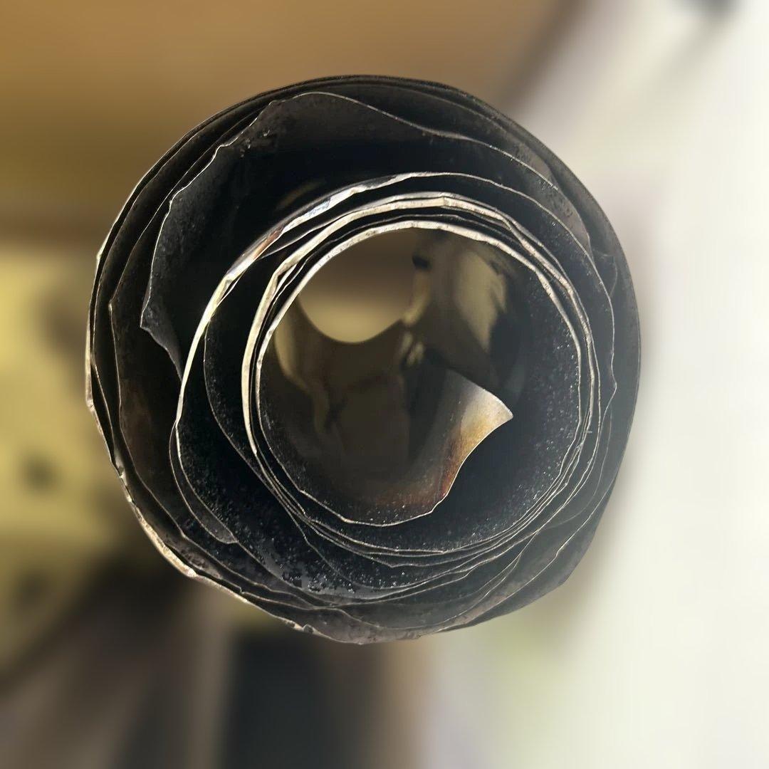 6773 ポモリー Timber チタン 薪ストーブ 両側ガラス 煙突 棚セット