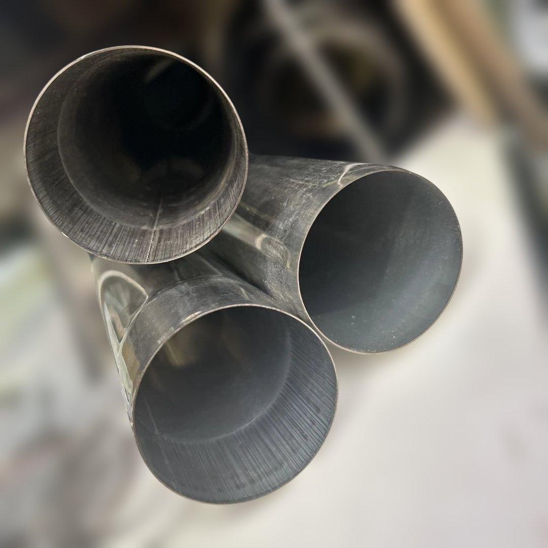 6773 ポモリー Timber チタン 薪ストーブ 両側ガラス 煙突 棚セット