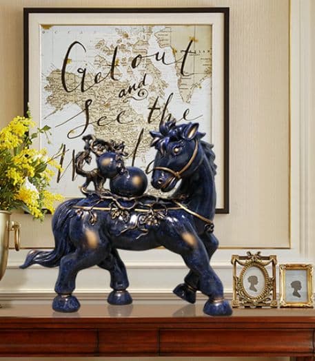 馬 地相 美術品 工芸品  家に置物 贈り物をする 装飾品