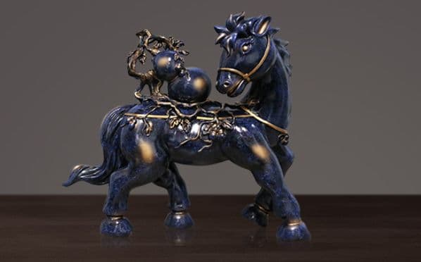 馬 地相 美術品 工芸品  家に置物 贈り物をする 装飾品