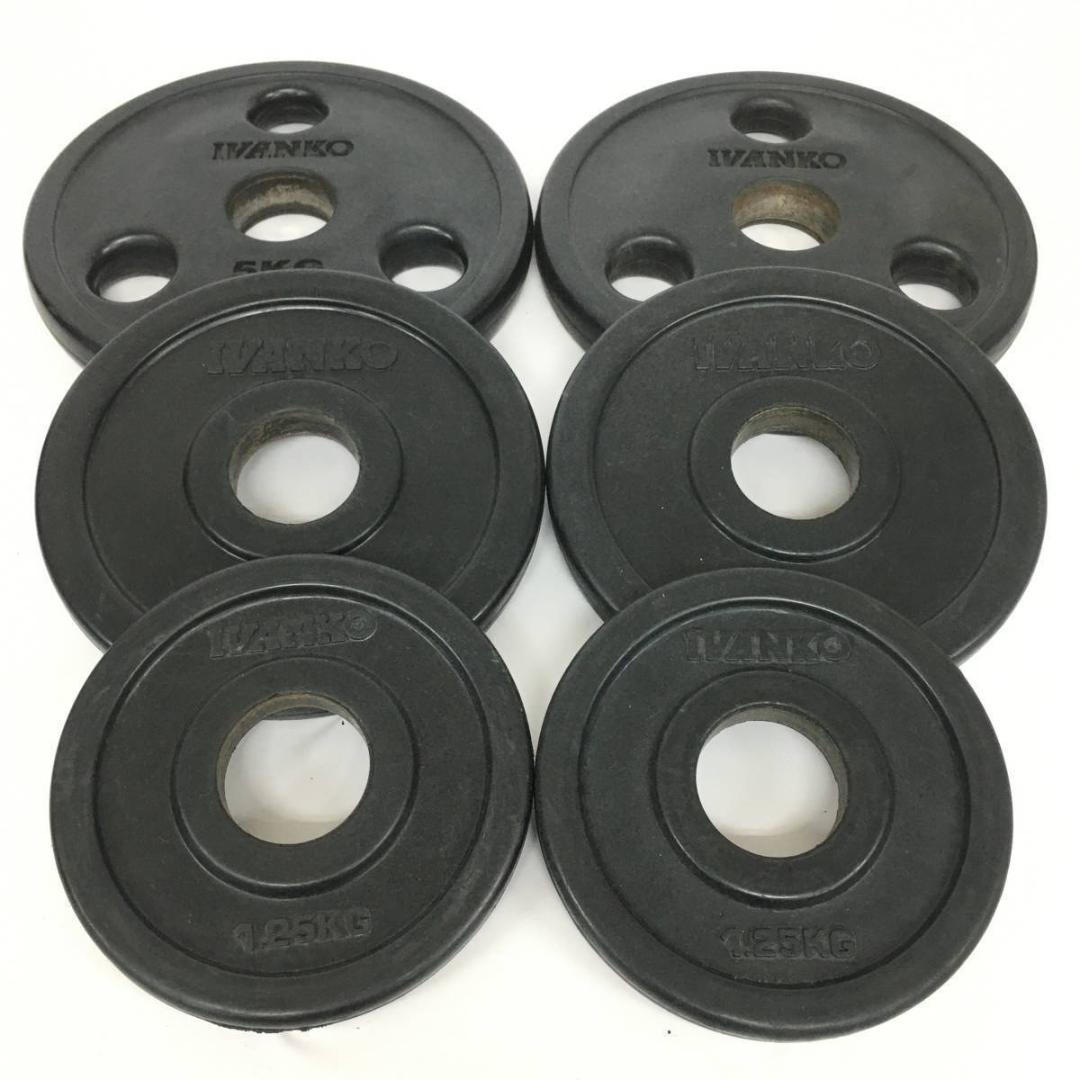 IVANKO イヴァンコ オリンピックラバー プレート　計17.5㎏ 穴径50