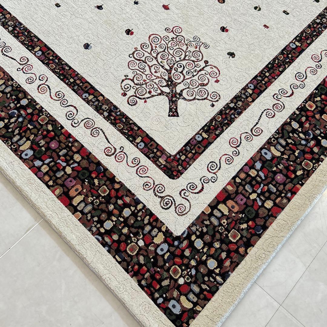 ゴブラン織シェニールラグ 200×250cm エレガント 北欧風