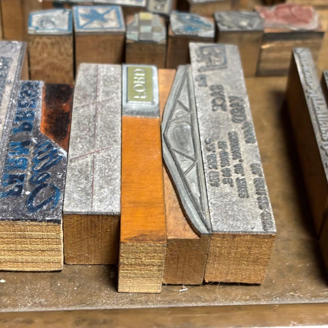 SALE！USAアンティーク メタル スタンプ 活版印刷 当時物88点セット！①