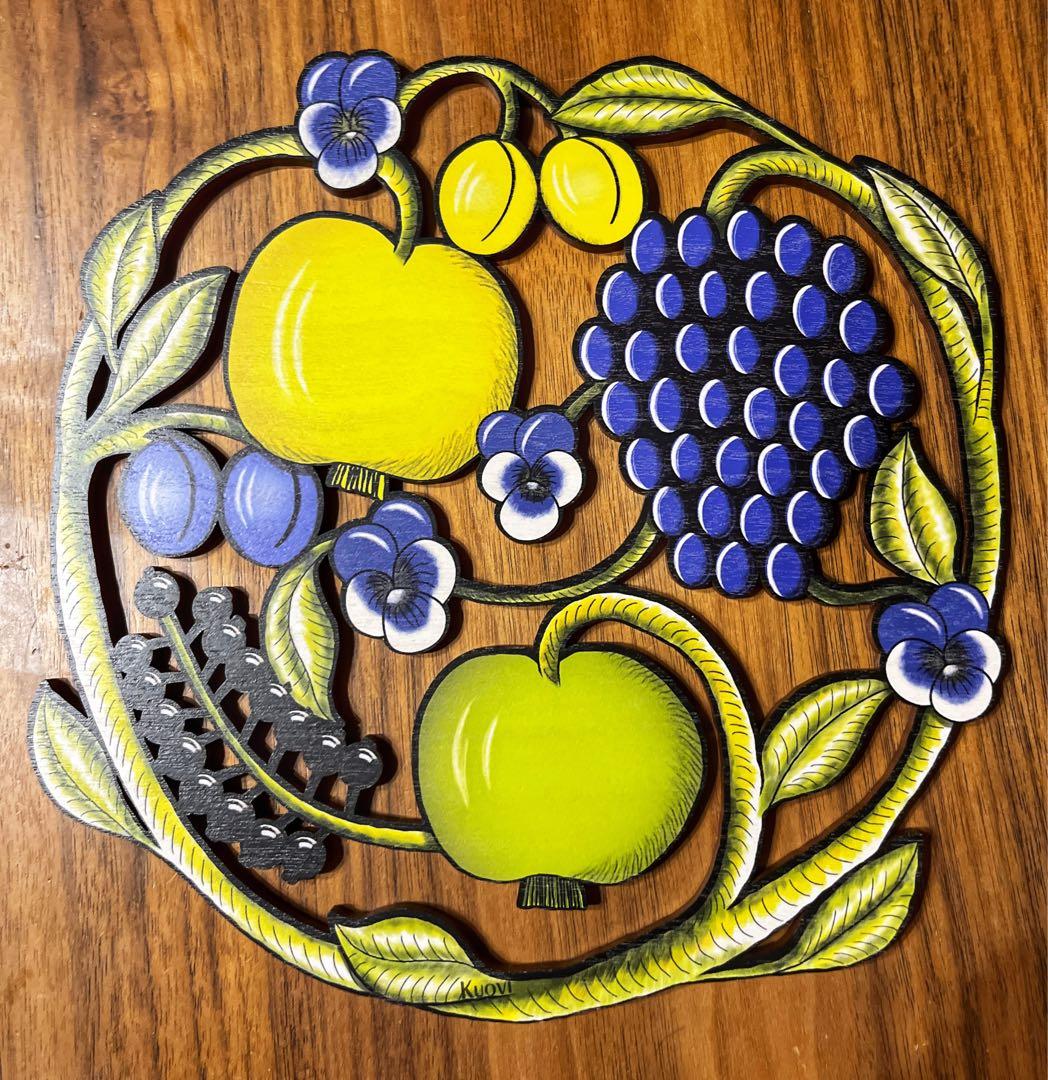 希少　新品　日本未発売　アラビアパラティッシ果樹園　テーブルコースター鍋つかみ