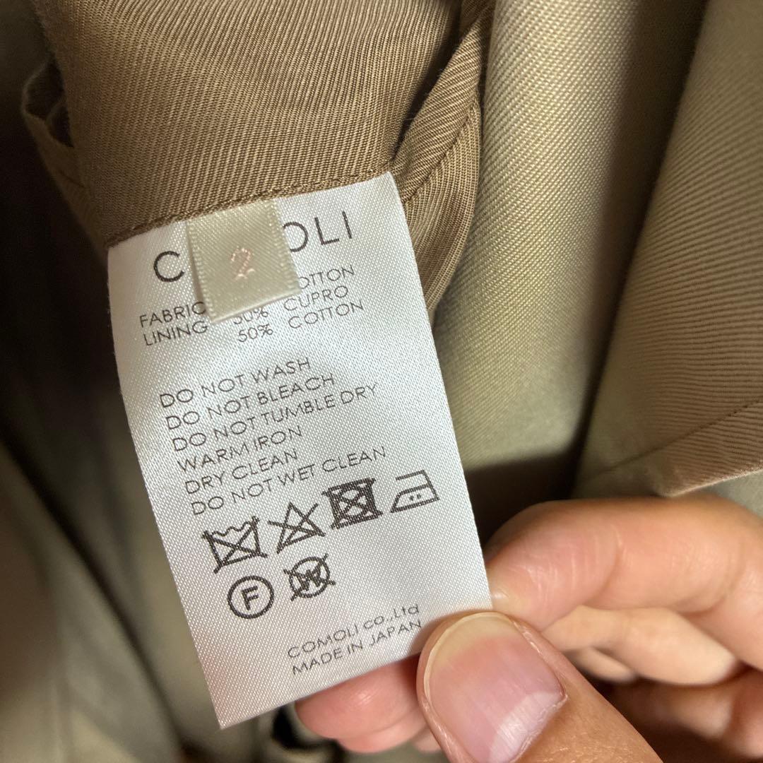 22SS comoli コットンギャバタイロッケンコート