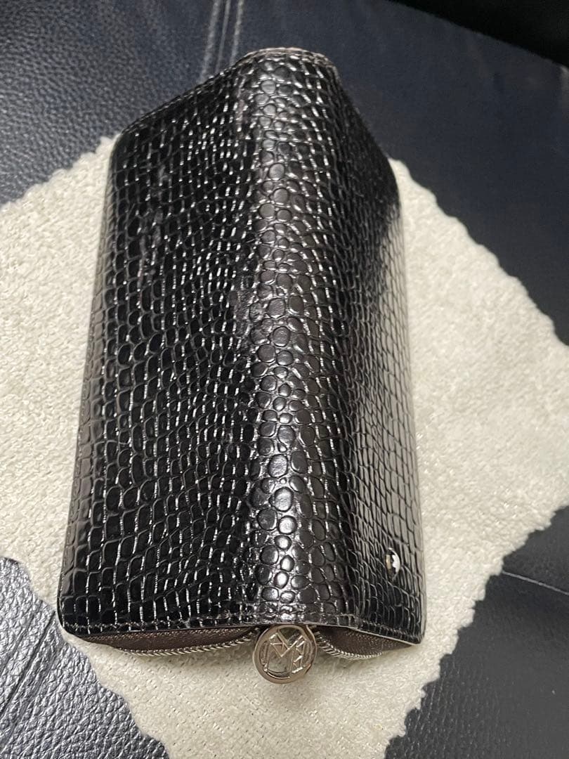 ‼️激レア‼️◾️美品◾️ペンケース2本差し◾️クロコダイル◾️ファスナー開閉式ボールペン◾️