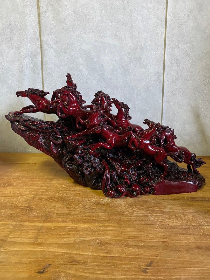 九頭馬　置物　馬置物　縁起物