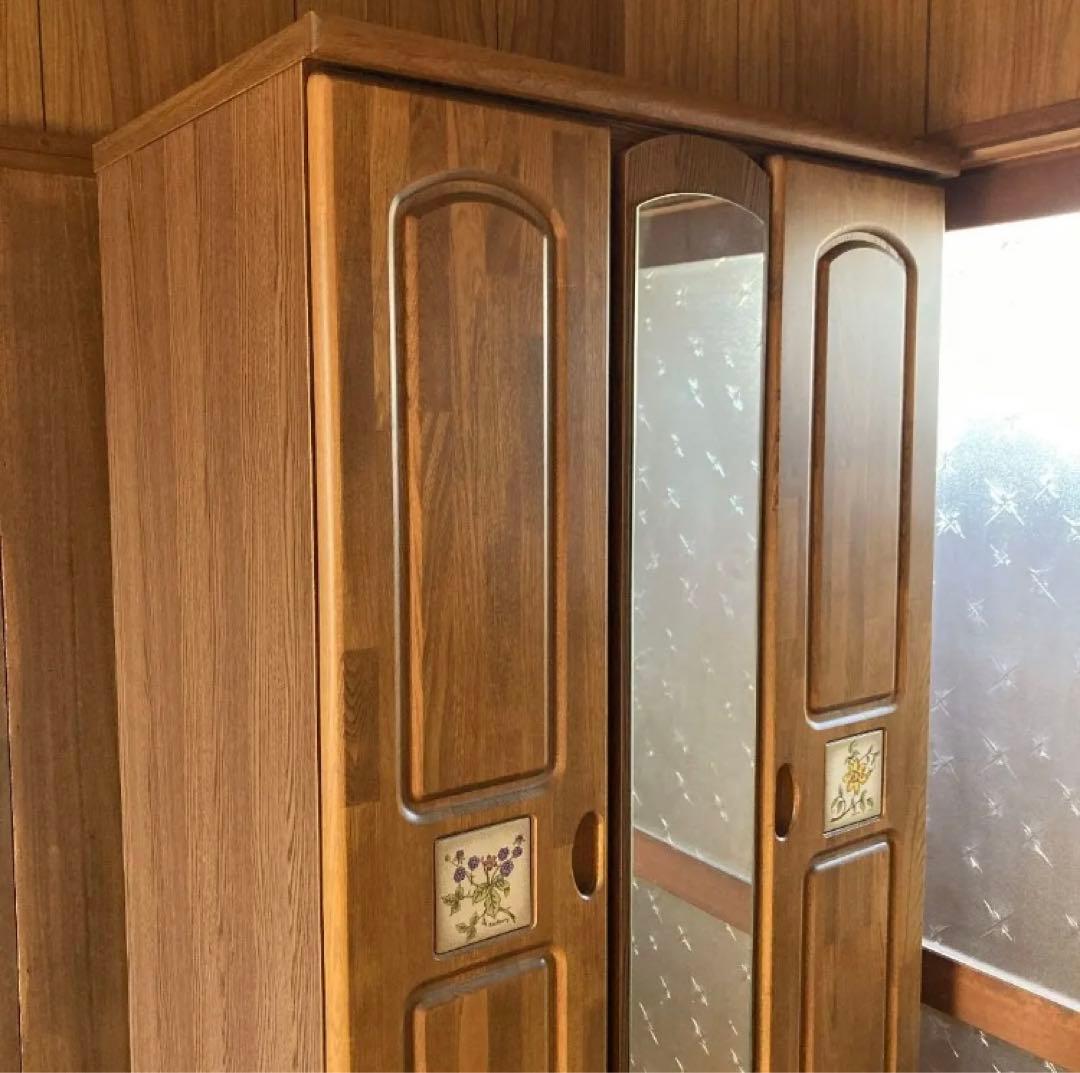 洋服ダンス　木製　チェスト　天然木