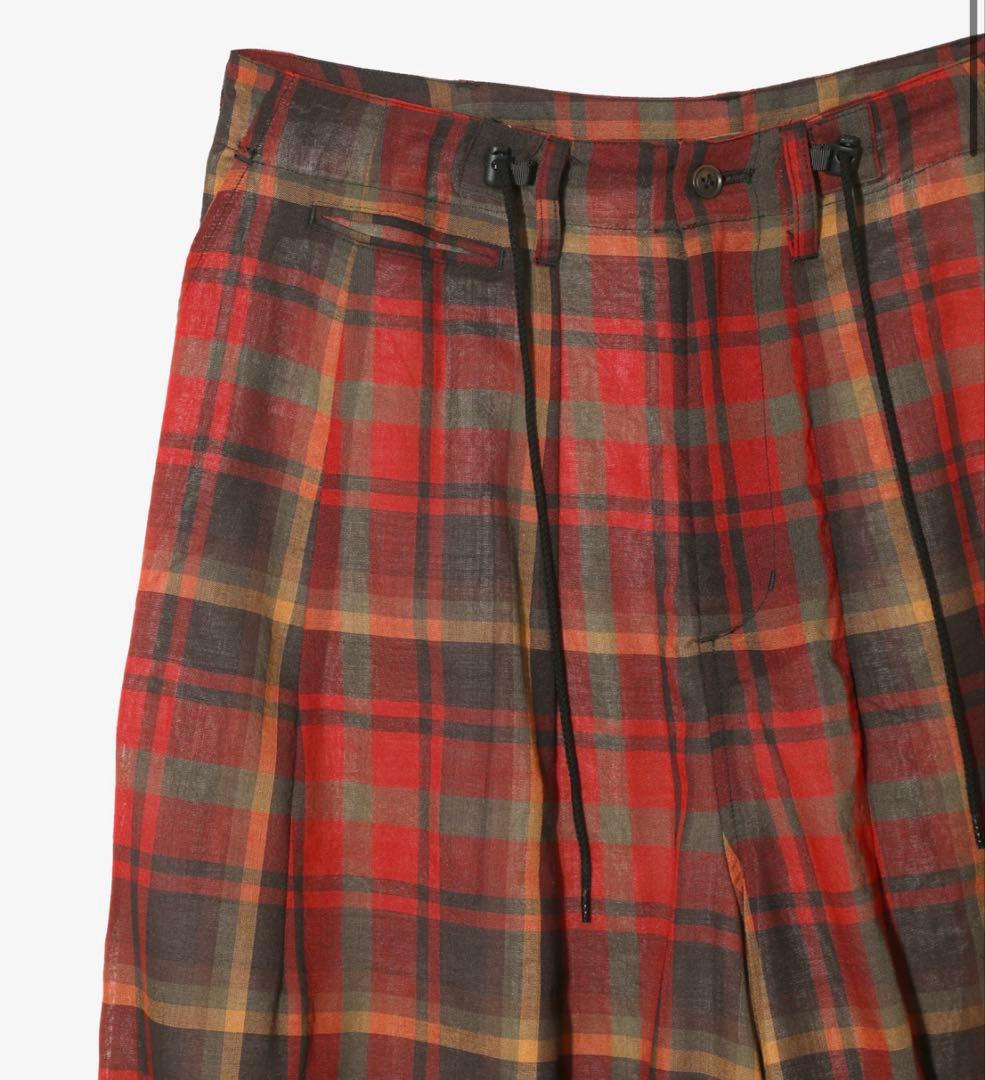 needles W/N MADRAS CHECK 赤　セットアップ　上下セット