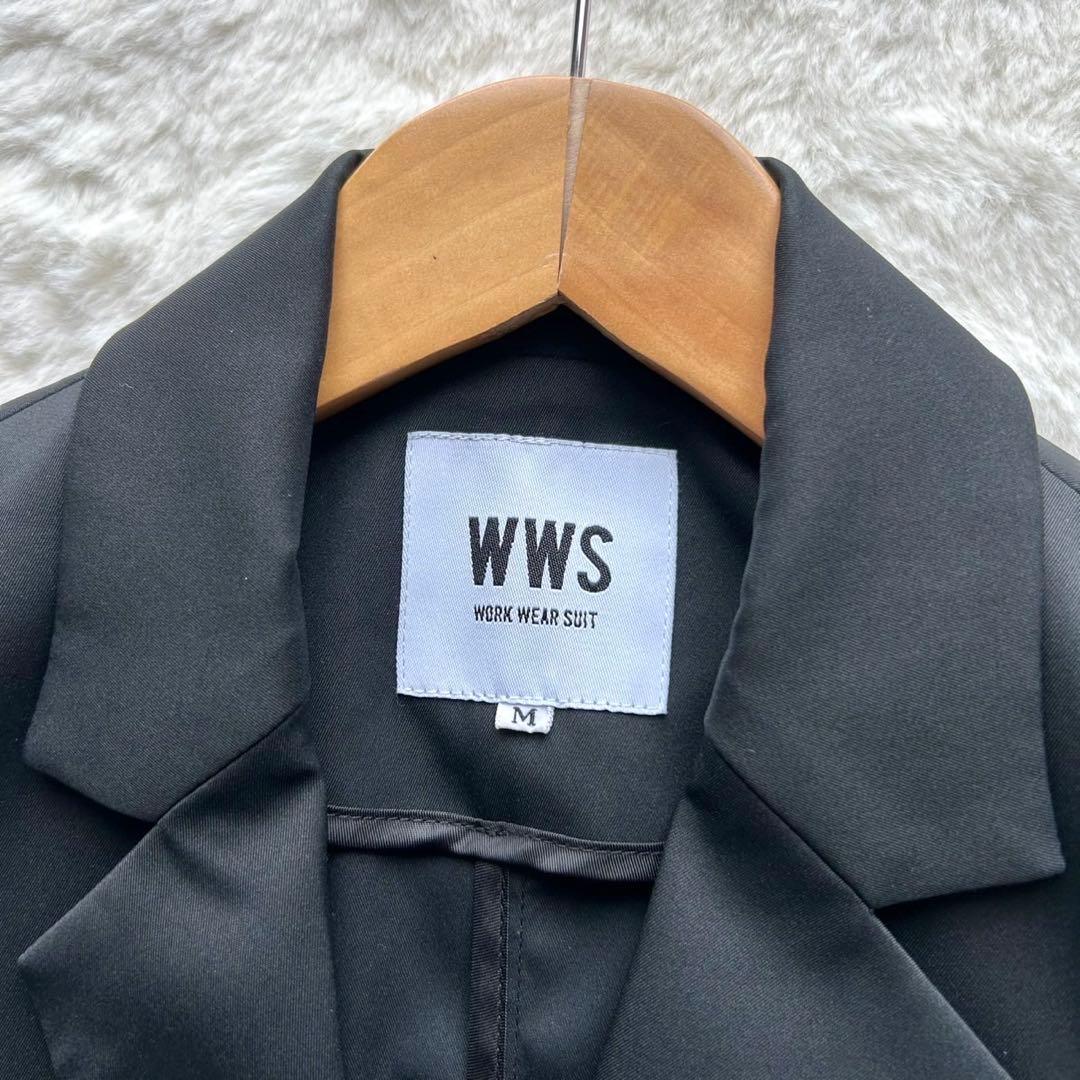 【美品】WWS ワークウェアスーツ セットアップ 黒 M ジャケット パンツ