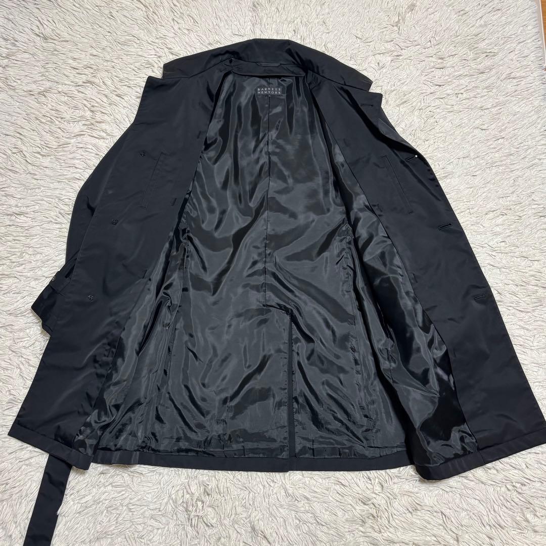 バーニーズニューヨーク トレンチコート キルティングライナー L ブラック