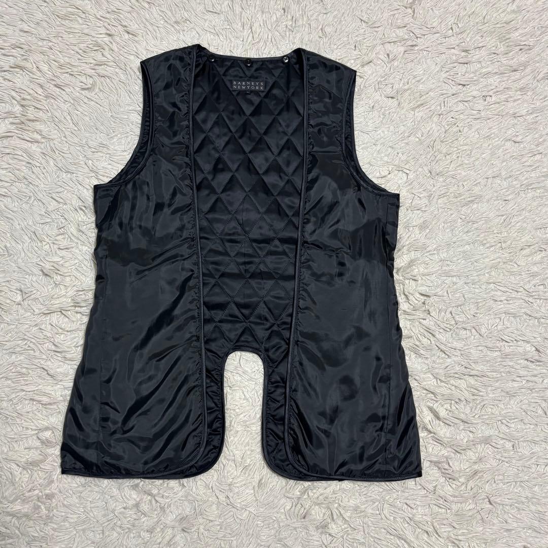 バーニーズニューヨーク トレンチコート キルティングライナー L ブラック