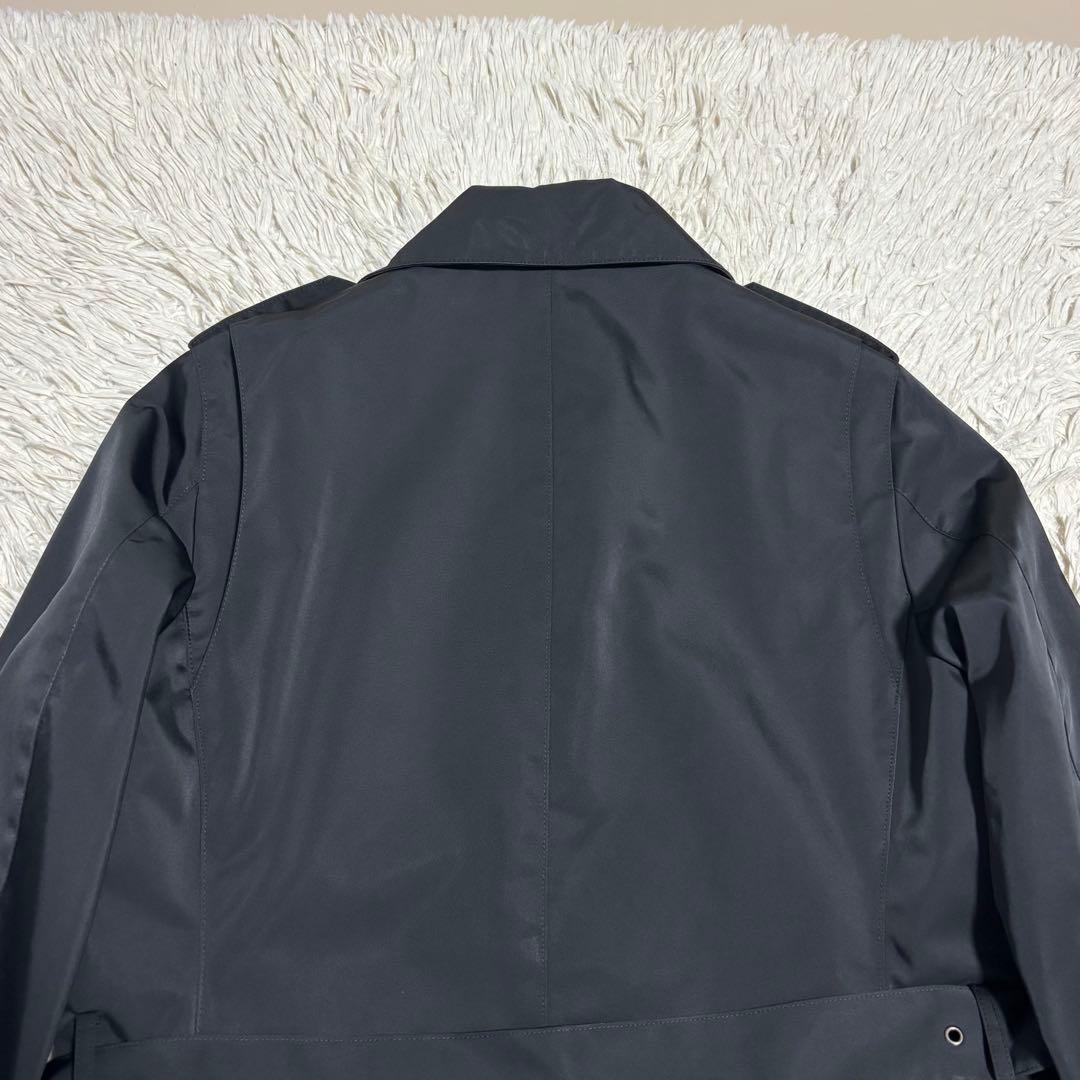 バーニーズニューヨーク トレンチコート キルティングライナー L ブラック