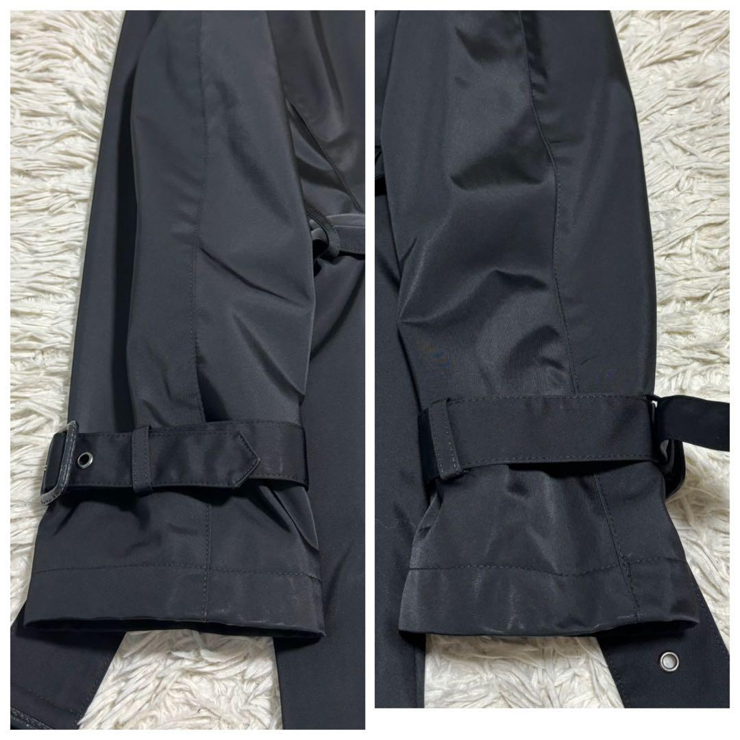 バーニーズニューヨーク トレンチコート キルティングライナー L ブラック