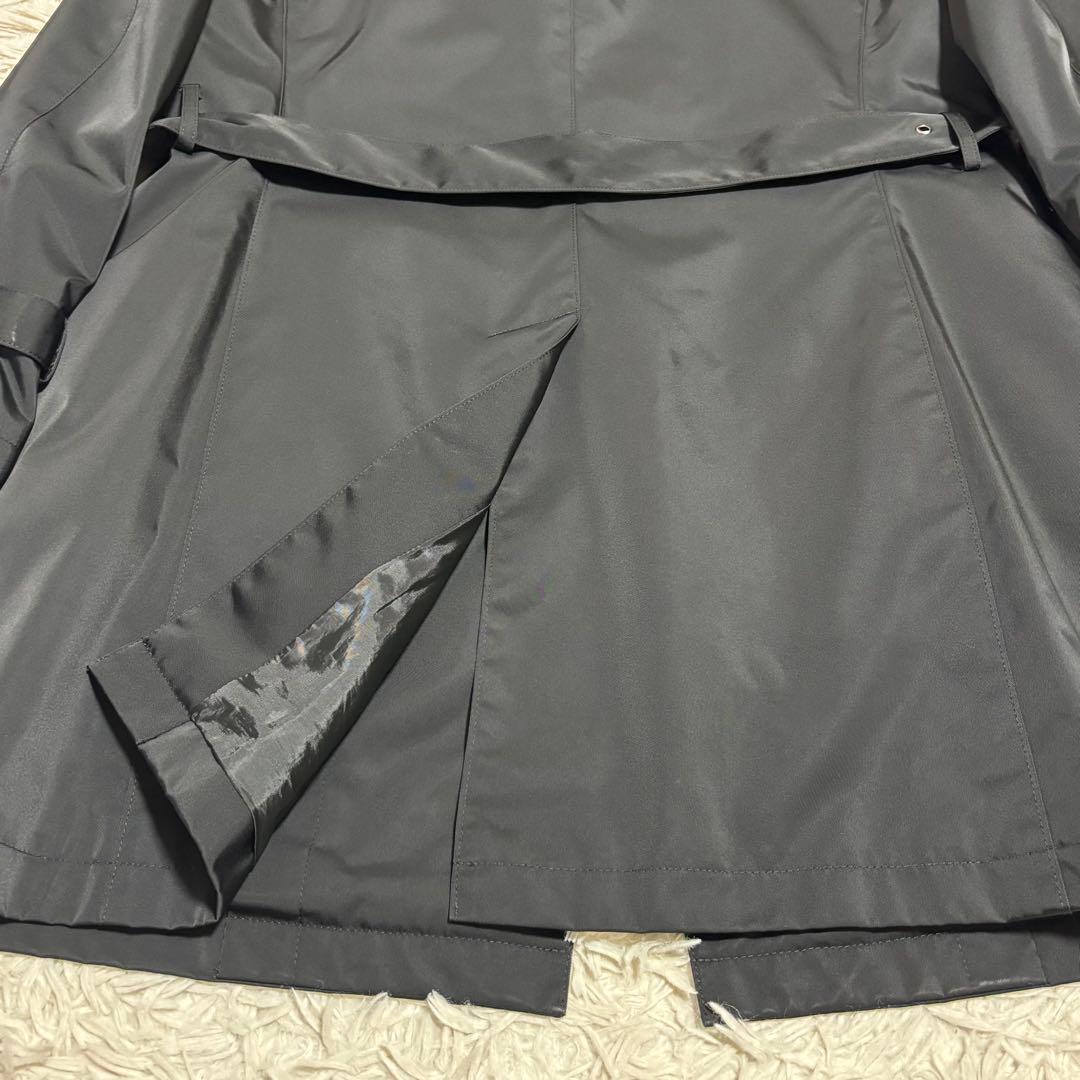 バーニーズニューヨーク トレンチコート キルティングライナー L ブラック